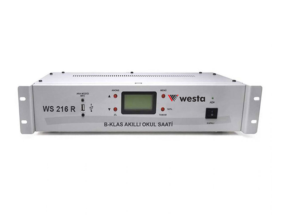 222203000004 WS-216 R B Klas Akıllı Okul Zil Saati - Görsel 1