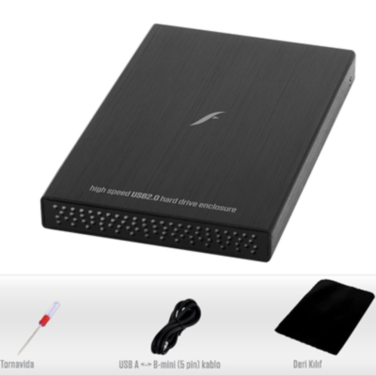 22563 Frisby FHC-2525B 2.5" SATA Harici Kutu USB 2.0 - Görsel 1