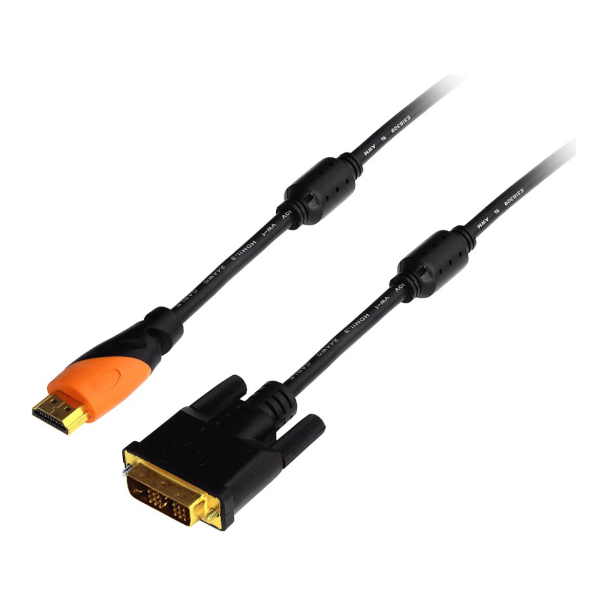 36241 Frisby HDMI to DVI 1.8m Kablo (FA-DIV10) - Görsel 1