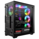 Rampage VOYAGER 750W 80+ BRONZE RGB ATX Mid-T Gaming Oyuncu Kasası (Siyah) - Görsel 2