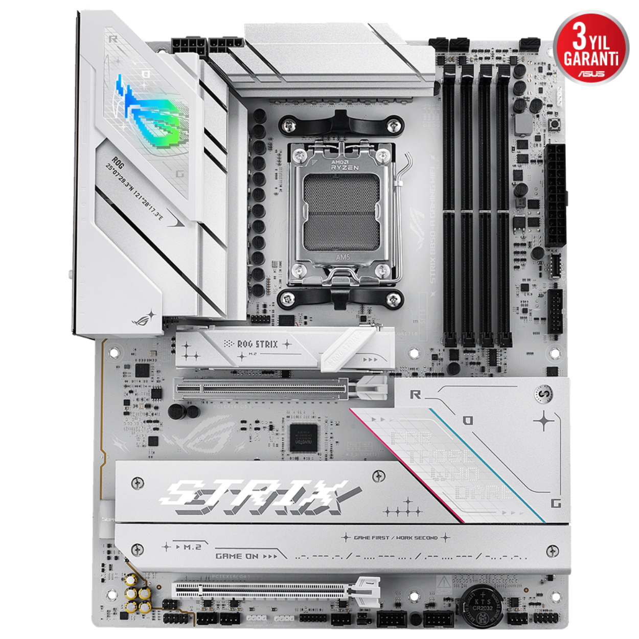 DPMN7mPTFXcxaY531GX6XPEbdMiYQEyNr8cb7n6B Asus ROG STRIX B850-A GAMING WIFI AMD B850 DDR5 USB3.2 DP/HDMI PCI 5.0 AM5 - Görsel 1
