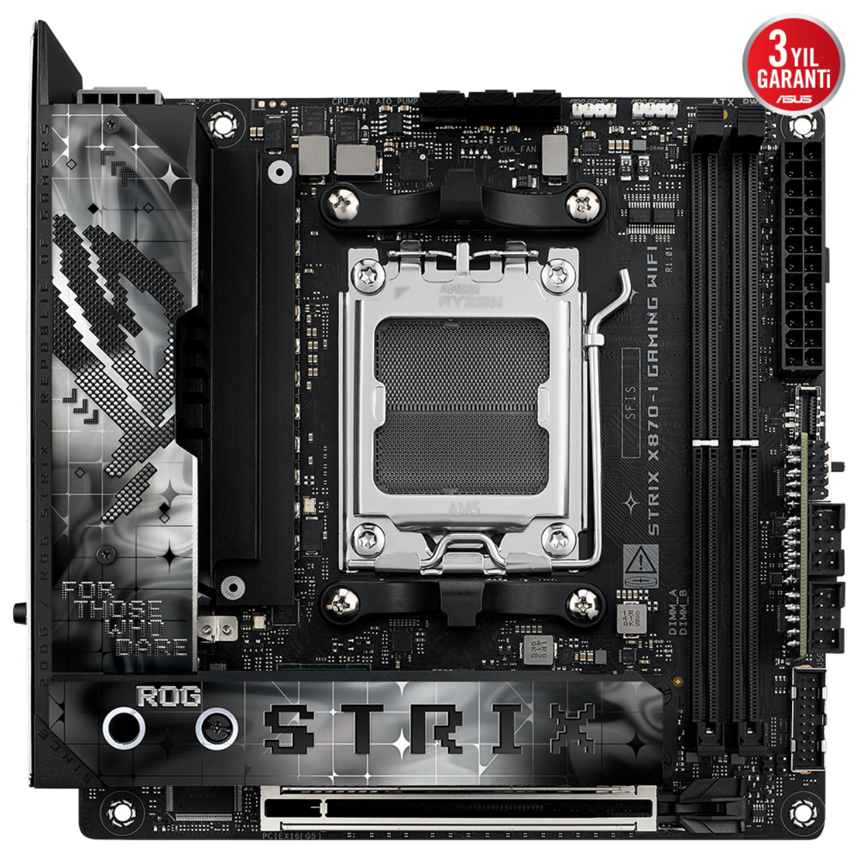 F0aeiXUInjRLgP0DqBaaUU7vOlUOujcwPib79TfN Asus ROG STRIX X870-I GAMING WIFI AMD X870 DDR5 M.2 HDMI/USB PCIe 5.0 AM5 - Görsel 1