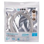 S-link SL-AF2005 Usb2.0 Şeffaf Uzatma Kablo (5m) - Görsel 3
