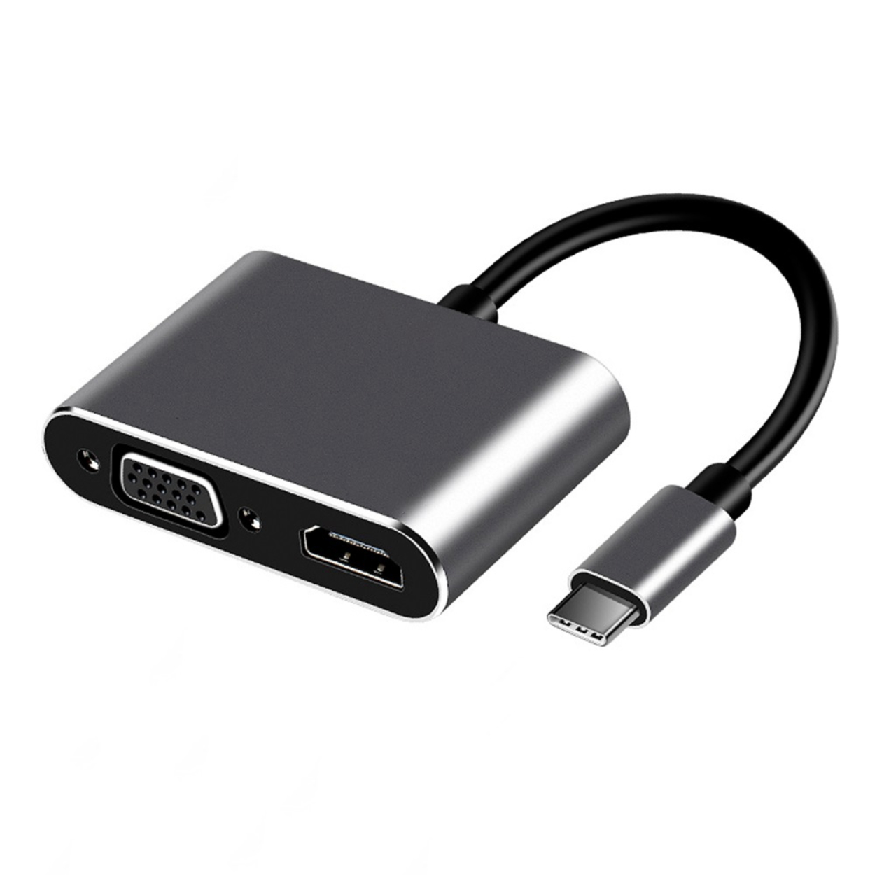 SIlVvITkP2kqnbfKYlO7MvGUSKcMZ0bczuK9z6Xb Frisby FA-7678C Type-C - HDMI+VGA 4Kx2K Ethernet Adaptör - Görsel 1