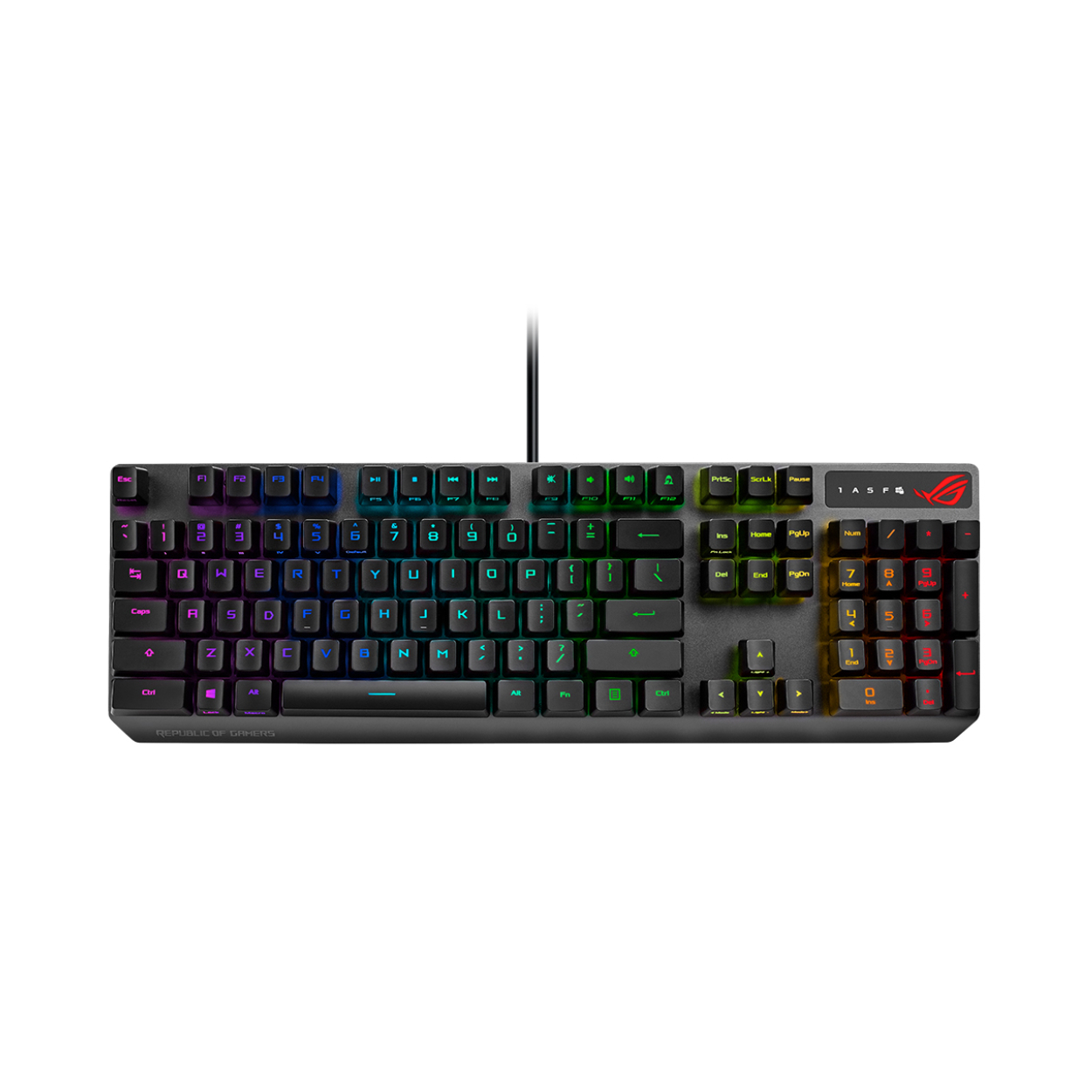 SMXKYLR1YzcCzg67FhR3bmuBpkv70H3WjITwQwCB Asus ROG STRIX SCOPE XA05 RX/RD/TR Optik RGB Oyuncu Klavyesi - Görsel 1