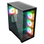 Rampage HYDRA V4 750W 80 Plus Bronze ARGB Fan ATX Mid-T Siyah Gaming Oyuncu Kasa - Görsel 3