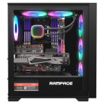 Rampage VOYAGER 750W 80+ BRONZE RGB ATX Mid-T Gaming Oyuncu Kasası (Siyah) - Görsel 4