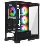 Rampage HYDRA V2 BLACK 4XARGB Fan+Hub Type-C E-ATX Exclusive Siyah Gaming Oyuncu - Görsel 3