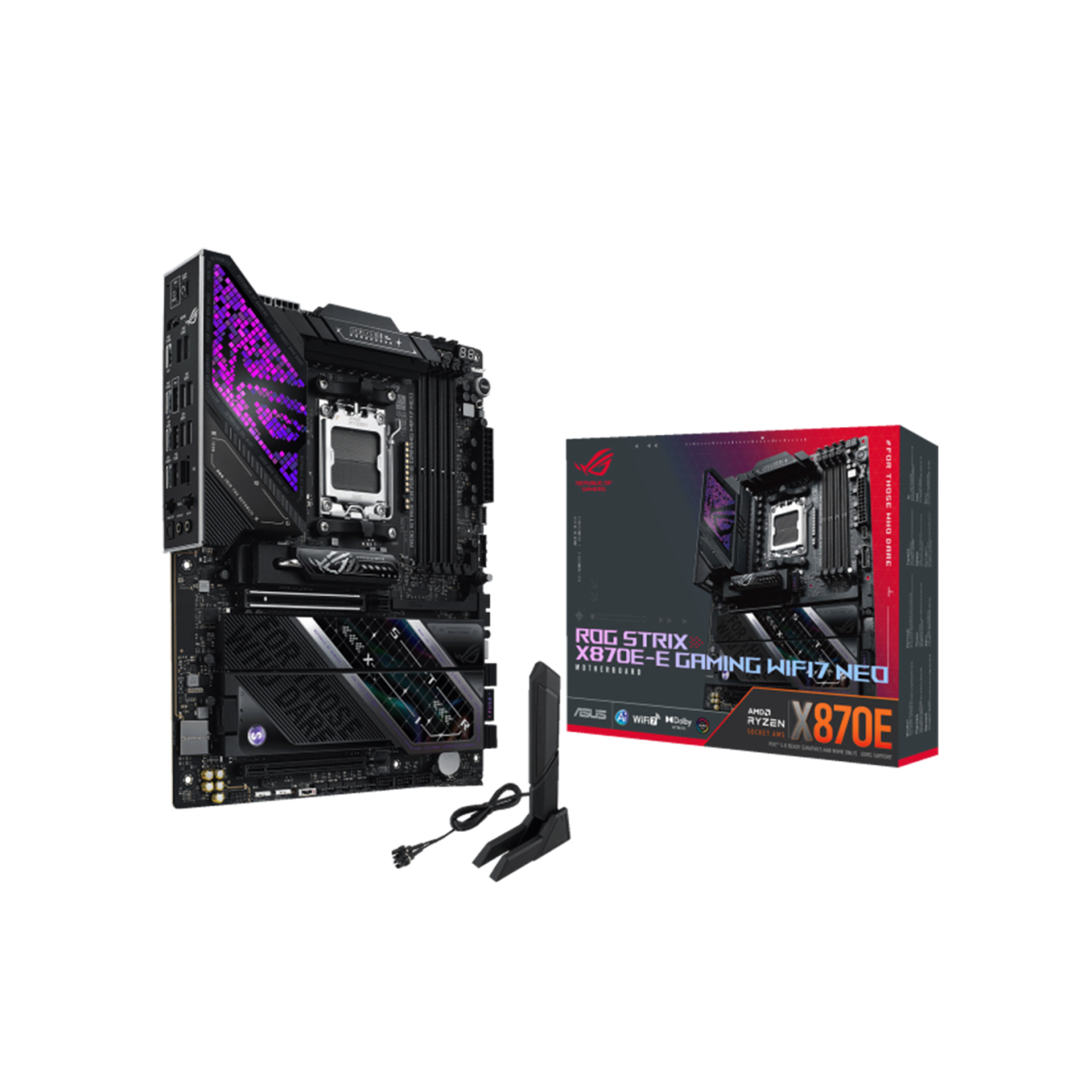 l0laHQbWsbwjhMyzCXILre8LcAkWAVNexVIqXZ8j Asus ROG STRIX X870E-E GAMING WIFI7 NEO X870E DDR5 USB4 HDMI PCI 5.0 AM5 Anakart - Görsel 1