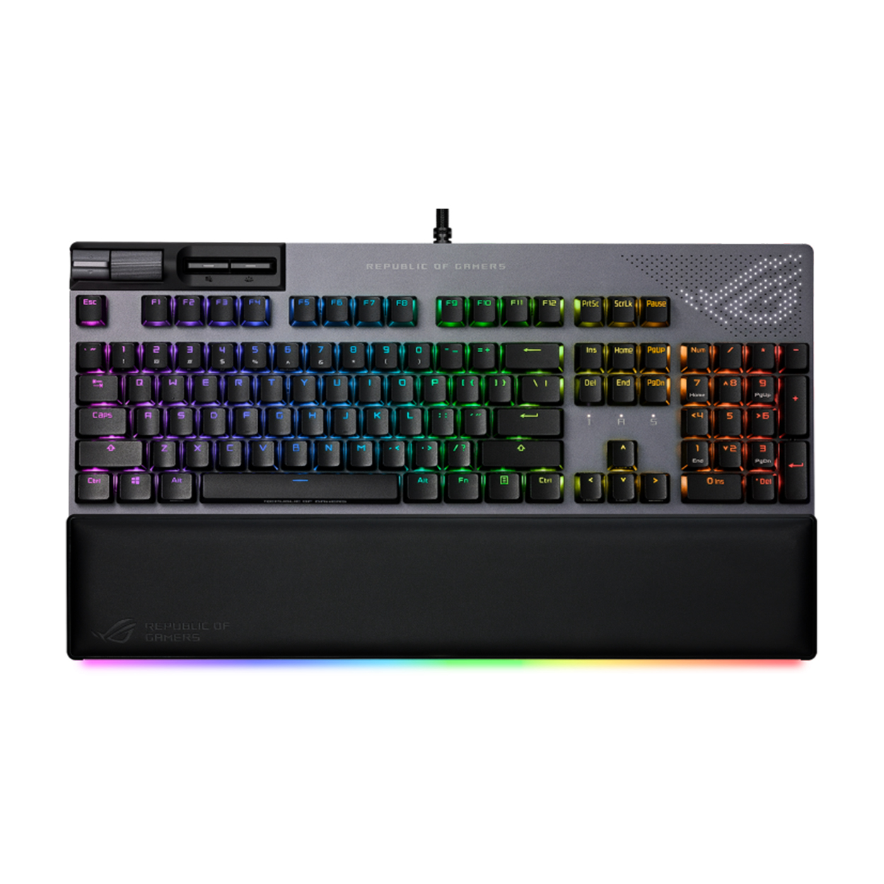 oTqdhg7Jw93JGFEJE7vuab7EQrCYS26lqH0w4ebQ Asus ROG STRIX FLARE II RED ANIMATE/NX/TR RGB Oyuncu Klavyesi (MM Kon.USB BilekD - Görsel 1