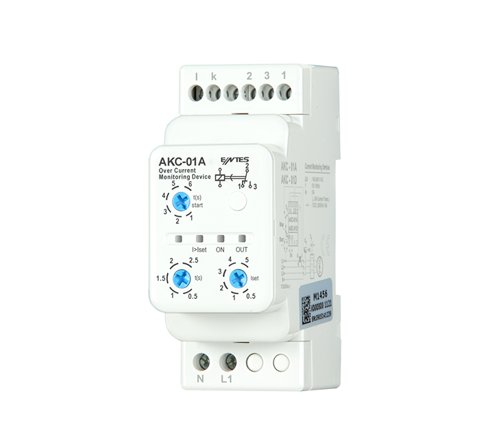 org_636208023101121871 Entes Akım Koruma Rölesi 230V Ac Akc-01A - Görsel 1