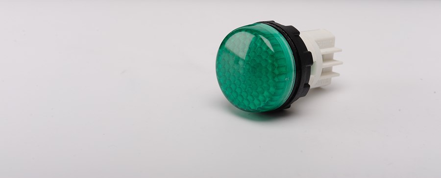 org_637201415467925281 Emas Sinyal Lambası Yeşil 240V 22Mm Korumalı - Görsel 1