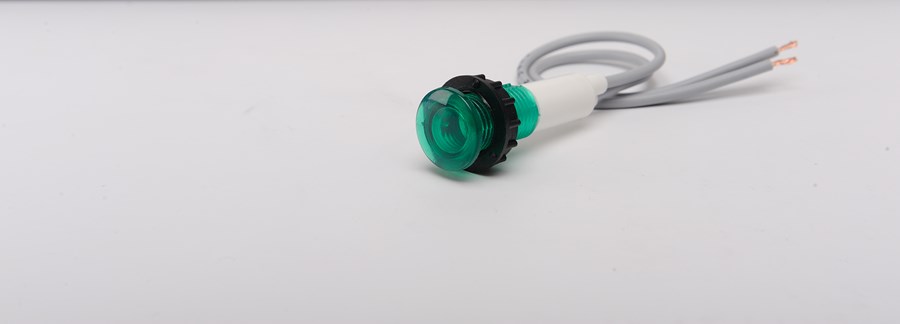 org_637201481080704523 Emas Ledli Sinyal 10Mm Yeşil 230V Ac - Görsel 1