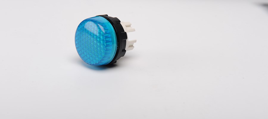 org_637202336848489088 Emas Sinyal Lambası Mavi 240V 22Mm Korumalı - Görsel 1