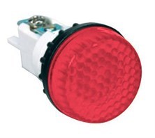 org_637207569004171516 Emas Sinyal Lambası Kırmızı 22Mm Ba9s Duylu Ampulsüz - Görsel 1