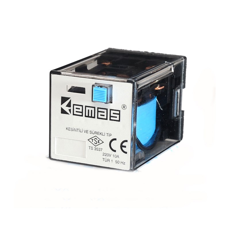 org_637618783263495803 Emas Soketli Röle 8 Pin 12V Dc 2Na/2nk - Görsel 1