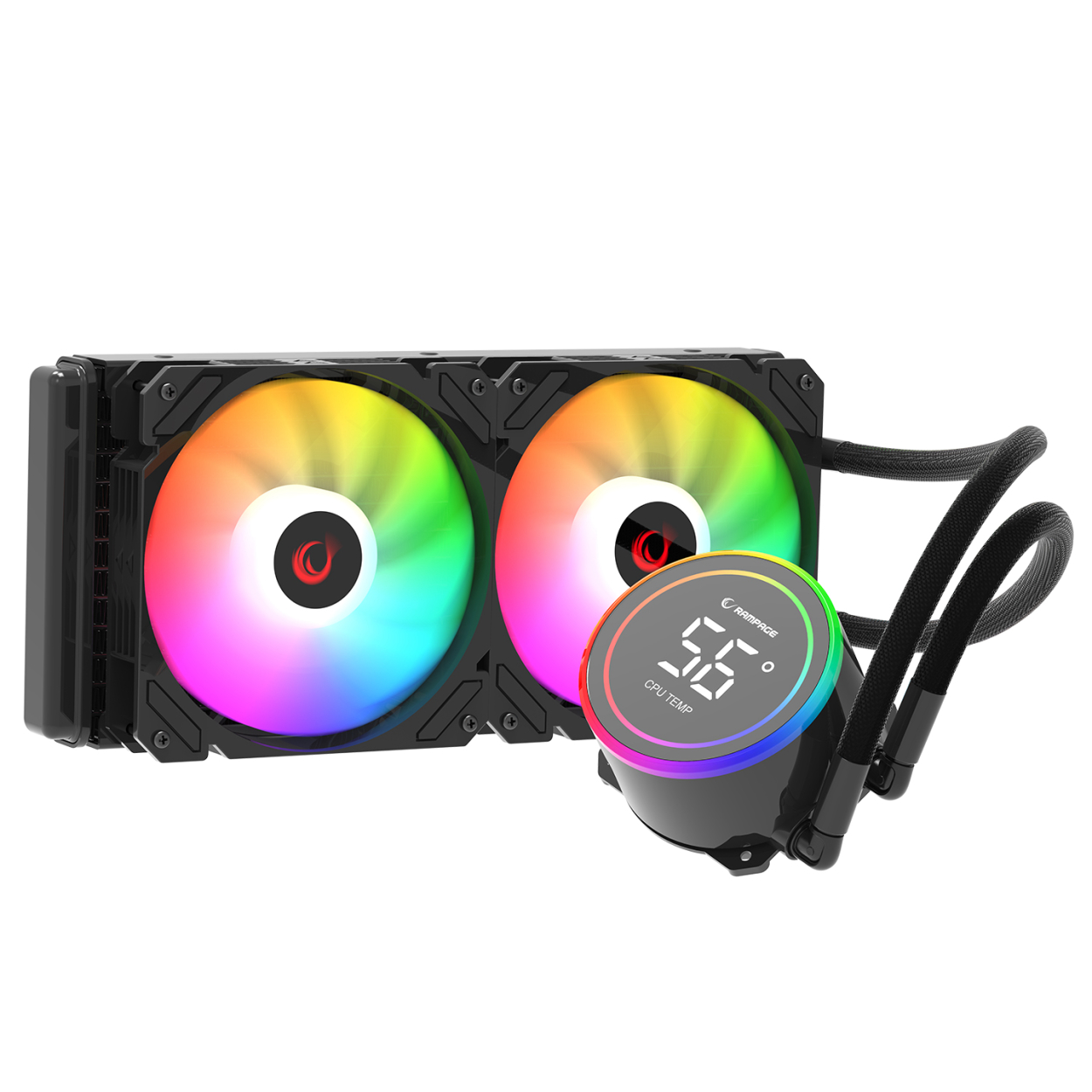 r1fOL0MosZzjzWYVl8B3UVtpl6x00lQ3UlD7u8Rw Rampage HELIOS-C15 Intel LGA1700/AMD AM5 240mm Sıvı Soğutmalı ARGB CPU Fan(Siyah - Görsel 1