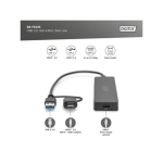 DIGITUS DA-70235 4 Port USB 3.0 Hub USB-C Adaptörlü, 5Gbps - Görsel 3