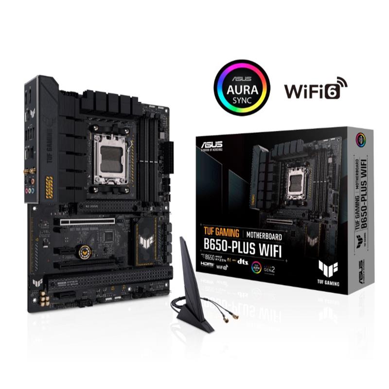 AA190ASU0018_56079 ASUS TUF GAMING B650-PLUS WIFI DDR5 6400MHZ 1XHDMI 1XDP 3XM.2 USB 3.2 ATX AM5 (AMD AM5 9000/8000/7000 SERİ İLE UYUMLU) - Görsel 1