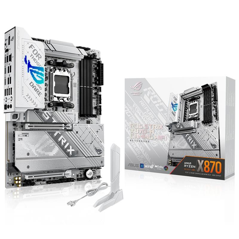 AA190ASU0050_66719 ASUS ROG STRIX X870-A GAMING WIFI DDR5 8000MHZ 1XHDMI 1XDP 4XM.2 2XUSB4 ATX AM5(AMD AM5 9000/8000/7000 SERİ İLE UYUMLU) - Görsel 1