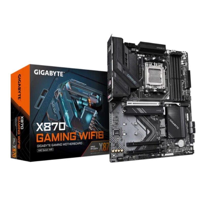 AA190GIG0039_79222 GIGABYTE X870 GAMING WIFI6 DDR5 8200MHZ 1XHDMI 1XM.2 2XUSB TYPE-C ATX AM5 (AMD AM5 9000/8000/7000 SERİLERİ İLE UYUMLU) - Görsel 1