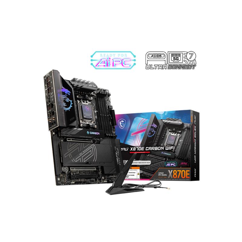 AA190MSI0024_67144 MSI MPG X870E CARBON WIFI DDR5 8400MT/S 1XHDMI 2XUSB4 4XM.2 ATX AM5 (AMD AM5 9000/8000/7000 SERİLERİ İLE UYUMLU) - Görsel 1