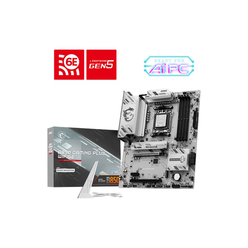 AA190MSI0053_72173 MSI B850 GAMING PLUS WIFI6E DDR5 8200MT/S 1XHDMI 1XDP 2XM.2 ATX AM5 (AMD AM5 9000/8000/7000 SERİLERİ İLE UYUMLU) - Görsel 1