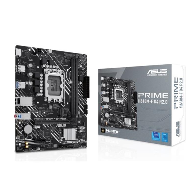 AA203ASU0111_68771 ASUS PRIME H610M-F D4 R2.0 DDR4 3200MHZ 1XHDMI 1XM.2 USB 3.2 MATX 1700P (12. / 13. VE 14. NESİL İŞLEMCİ UYUMLU) - Görsel 1