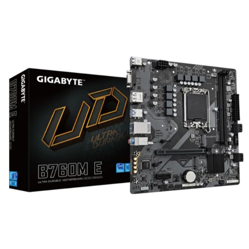 AA203GIG0048_79236 GIGABYTE B760M DDR5 7200MHZ 1XVGA 1XHDMI 1XDP 1XM.2 USB 3.2 MATX 1700P (12. / 13. VE 14. NESİL İŞLEMCİ İLE UYUMLU) - Görsel 1