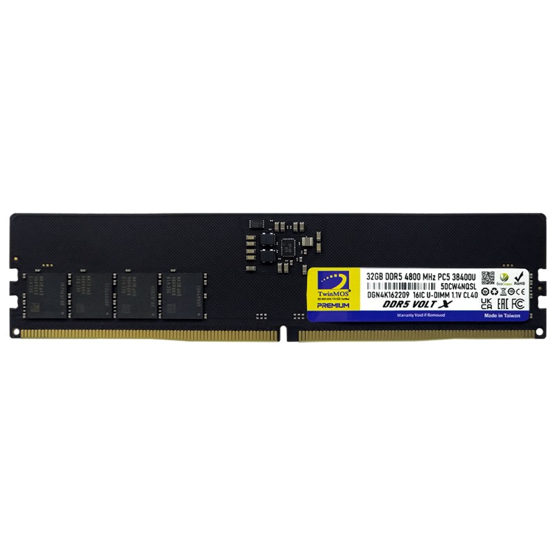 AB135TWM0018_73165 32 GB DDR5 4800MHZ TWINMOS CL40 DT TMD532GB4800U40 - Görsel 1