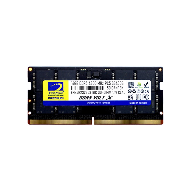 AB235TWM0005_72962 16 GB DDR5 4800MHZ TWINMOS NB TMD516GB4800S40 - Görsel 1