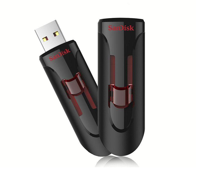AB300SAN0057_18593 64 GB SANDISK CRUZER GLIDE USB BELLEK 3.0 SDCZ600-064G-G35 - Görsel 1