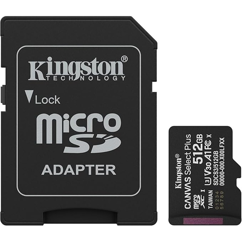 AB310KIN0037_76384 512 GB KINGSTON MICRO SD CL10 SDCS3/512GB - Görsel 1