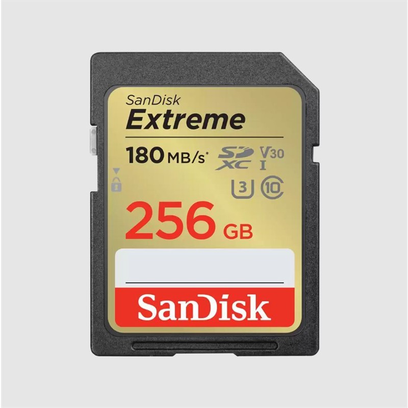 AB310SAN0129_78255 256GB SANDISK EXTREME PRO SD UHSI 180MB/S 90MB/S SDSDXVV-256G-GNCIN - Görsel 1