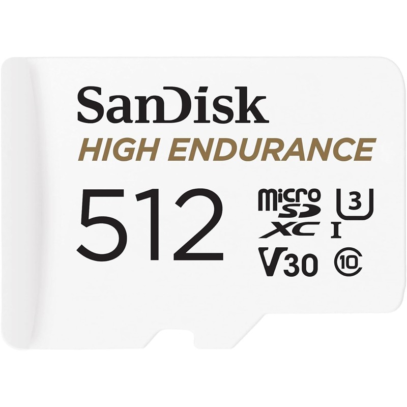 AB310SAN0134_78263 512GB SANDISK HIGH ENDURANCE MICROSD 100MB/S SDSQQNR-512G-GN6IA - Görsel 1
