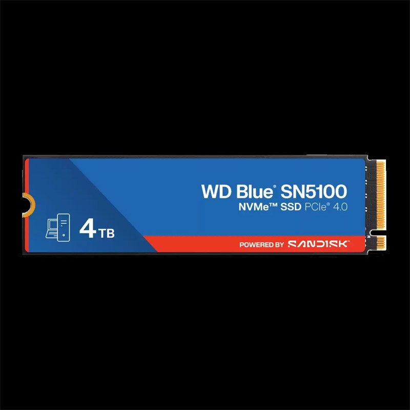 AD222SAN0001_78686 4 TB WD BLUE SN5100 PCI-4.0 6900MB/S 6700MB/S M2 SSD WDS400T5B0E - Görsel 1