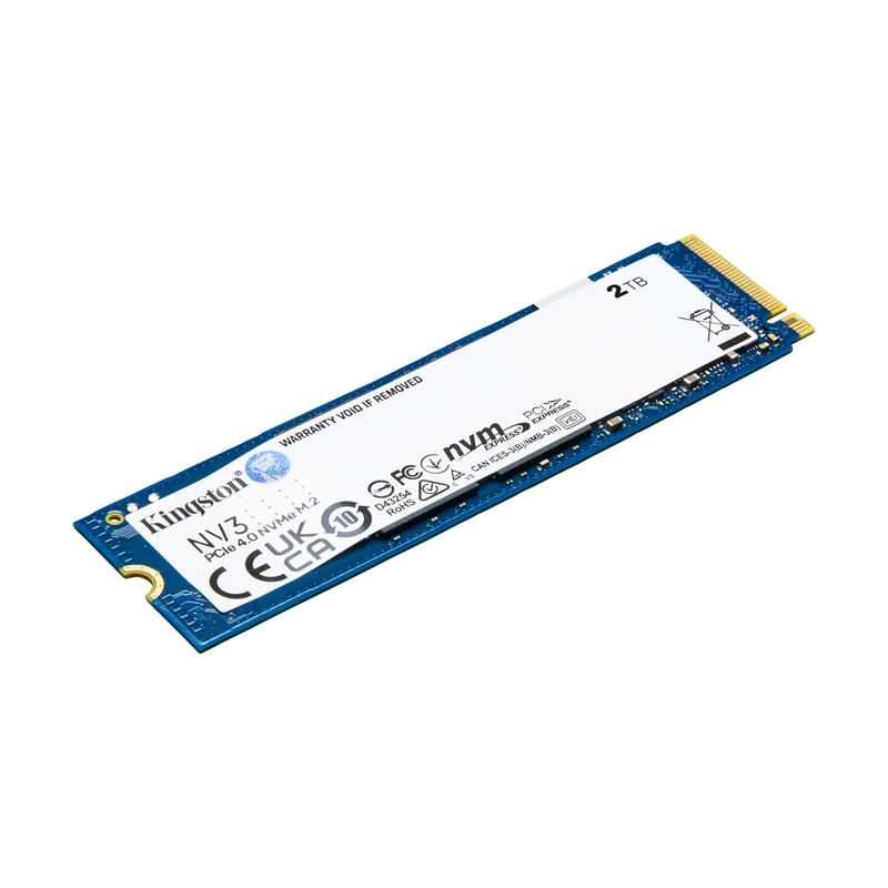AD224KIN0019_66534 2 TB KINGSTON NV3 M.2 NVME PCIE GEN4 6000/5000MBS SNV3S/2000G - Görsel 1