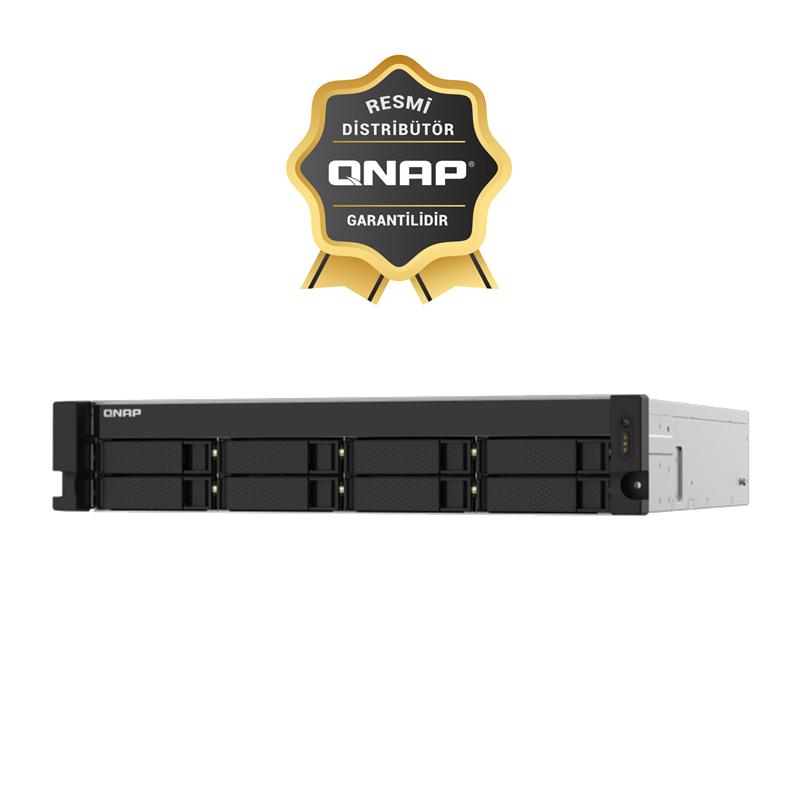 AD229QNA0028_64470 QNAP TS-832PXU-RP-4GB RAM 8 HDD YUVALI RACK NAS (RESMİ DİSTRİBÜTÖR GARANTİLİ) - Görsel 1