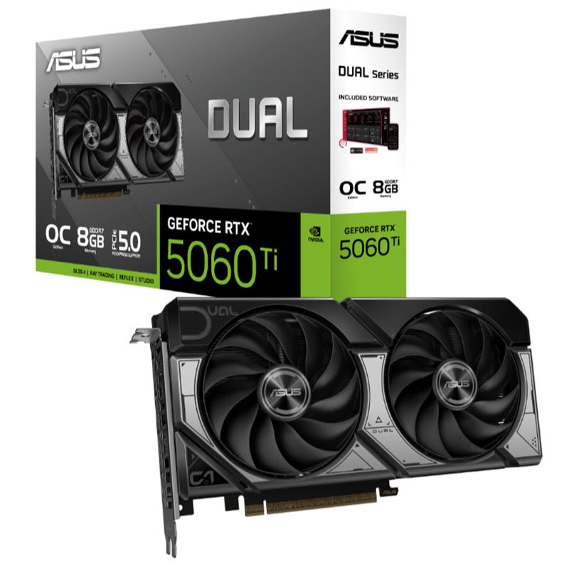 AE110ASU0459_71120 ASUS GEFORCE DUAL-RTX5060TI-O8G 8GB GDDR7 128BIT 1XHDMI 3XDP EKRAN KARTI - Görsel 1