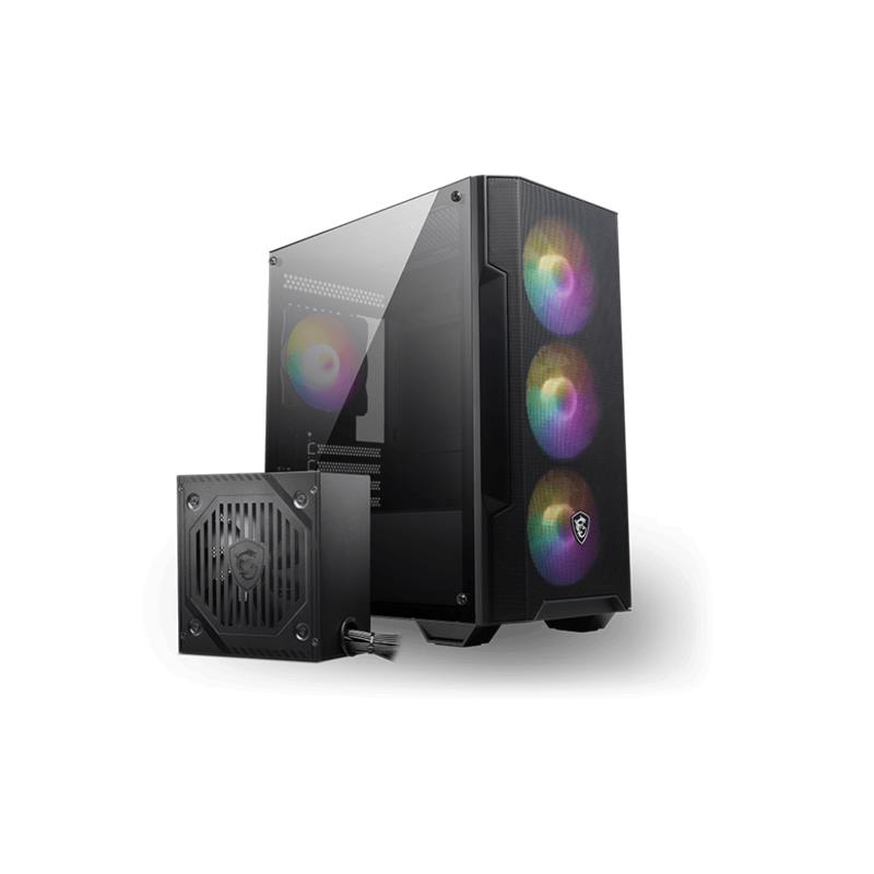 AK100MSI0032_59548 MSI MAG FORGE M100A D60 600W 80+ AKRİLİK YAN PANEL 3X120MM 1X120MM ARGB BRONZE MATX GAMING KASA - Görsel 1