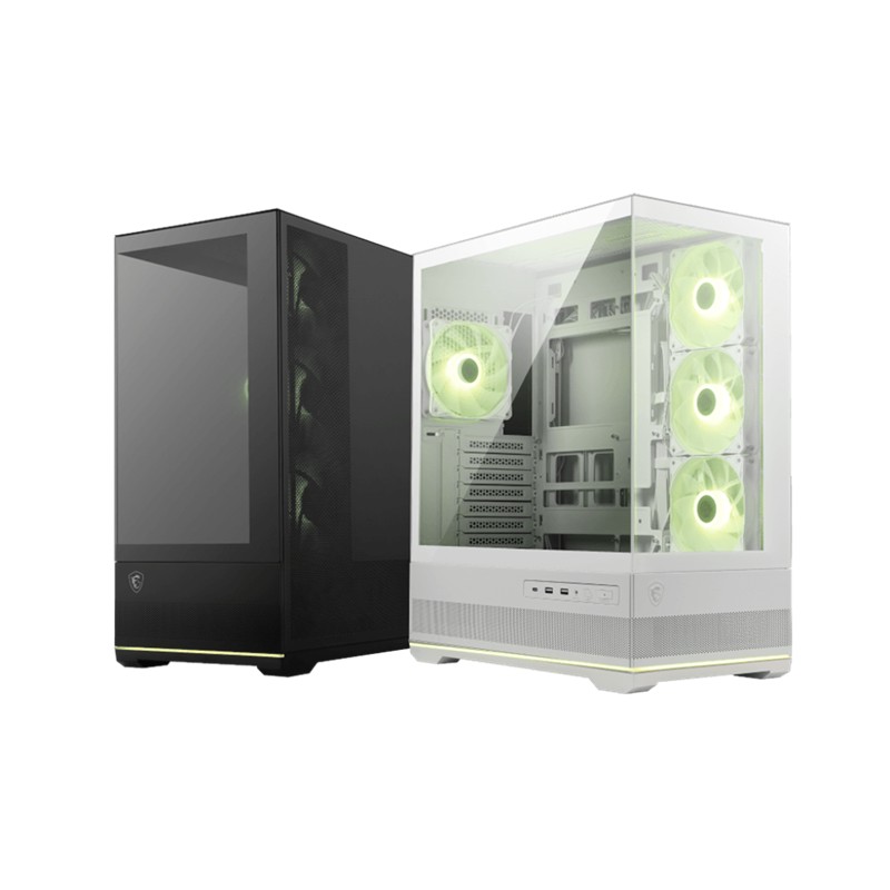 AK100MSI0065_74000 MSI MAG PANO 110R PZ 4X120MM ARGB FANLI ATX SİYAH GAMING KASA - Görsel 1