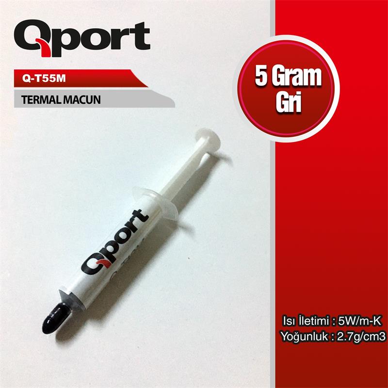 AZ110QPT0001_64798 QPORT Q-T55M 5 GRAM 5W/M-K 2.7/CM3 TERMAL MACUN - Görsel 1