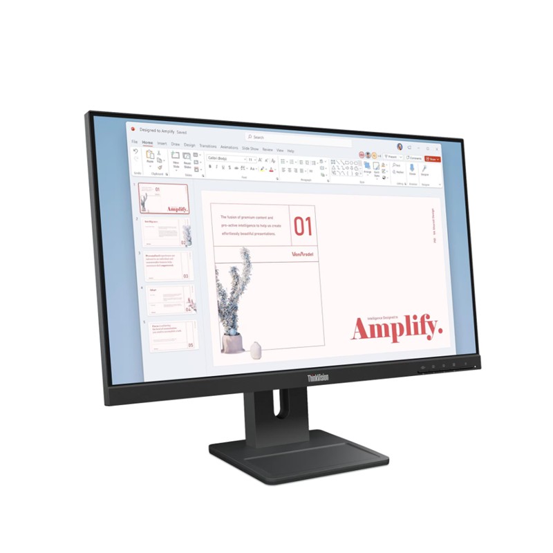 CE100LNV0082_74279 23.8 LENOVO E24-40 THINKVISION 64BAMAT1TK FHD 6MS 100HZ HDMI+DP+VGA WLED MONITOR - Görsel 1