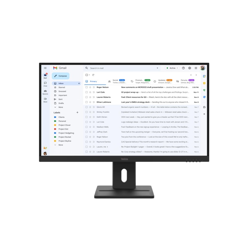 CE100LNV0085_76082 27 LENOVO E27-40 THINKVISION 64BCMAT4TK 4MS 100HZ HDMI+VGA WLED PIVOT MONITOR (3 YIL GARANTİ) - Görsel 1