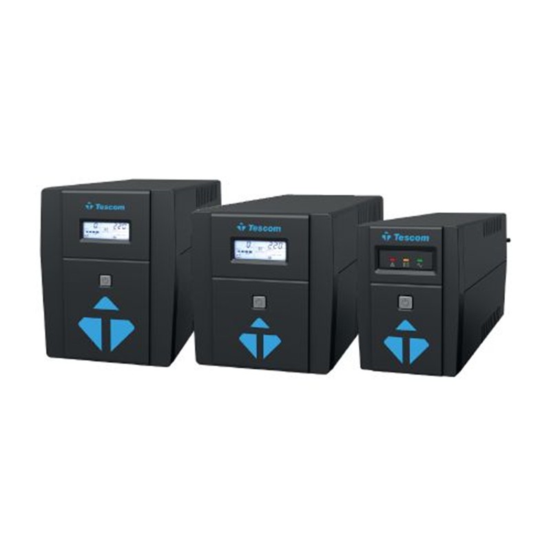 CG110TSM0017_73991 TESCOM LEOAP 1500VA 1F/1F (2X9AH) 5/10DK LCD LINE INTERAKTIF UPS - Görsel 1