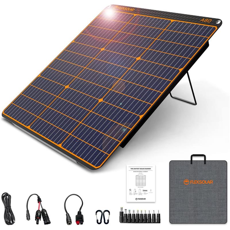 CG155FXS0008_67778 FLEXSOLAR A60 TAŞINABİLİR GÜNEŞ PANELİ 60W - Görsel 1