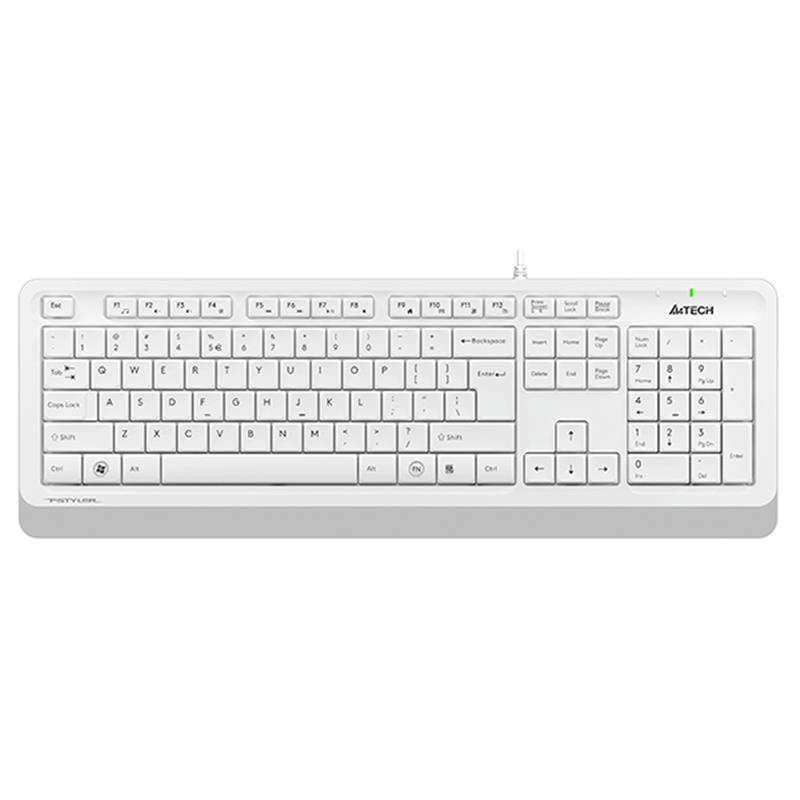 CK110A4T0029_54079 A4 TECH FK10 Q TR MM BEYAZ USB KABLOLU KLAVYE - Görsel 1