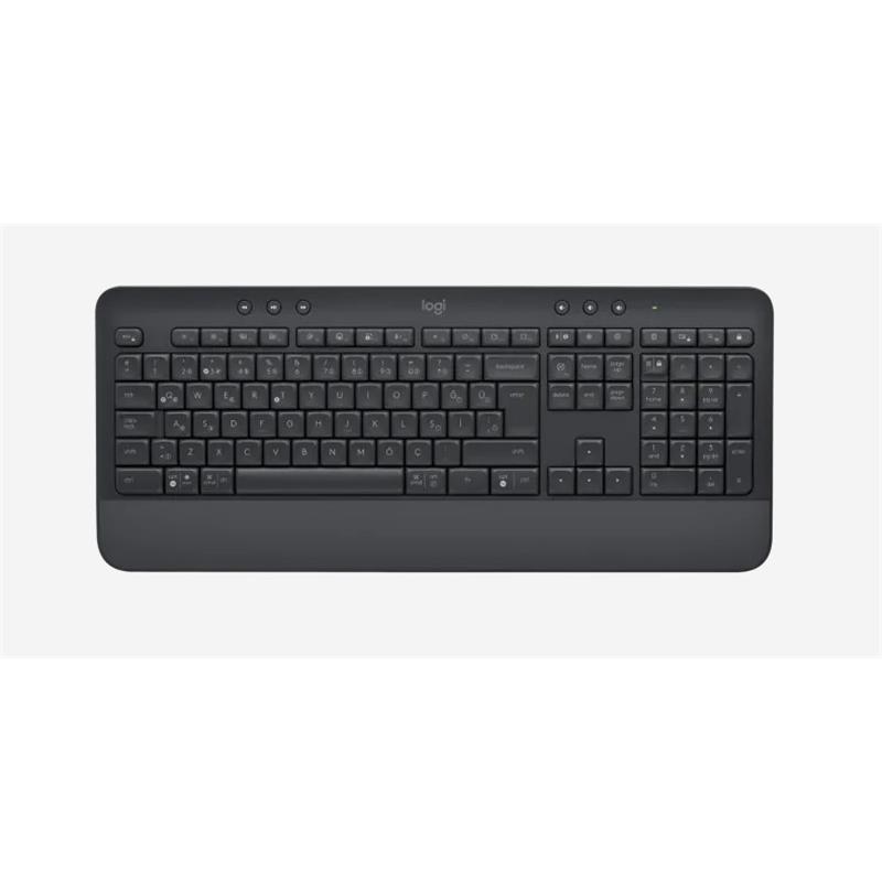 CK140LGT0028_58879 LOGITECH K650 Q TR MM KABLOSUZ KLAVYE SİYAH 920-010919 - Görsel 1