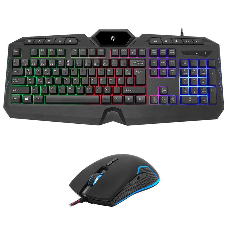 CK160FRI0010_53947 FRISBY FK-4865QU USB Q TR MM SİYAH KABLOLU GAMING KLAVYE MOUSE SET - Görsel 1