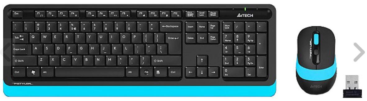 CK170A4T0011_33740 A4 TECH FG1010 Q MAVİ MM KABLOSUZ KLV+MOUSE SET - Görsel 1